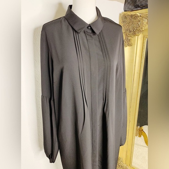 NWT REFKA Gizli Düğmeli Tunik - Siyah in Black Size EU 44 /US 12 / UK 16 - Picture 5 of 9